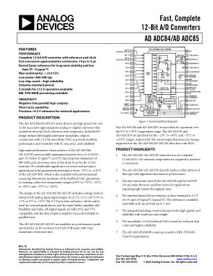 ADADC84 datasheet cover page