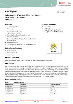 45CIQ100 datasheet cover page