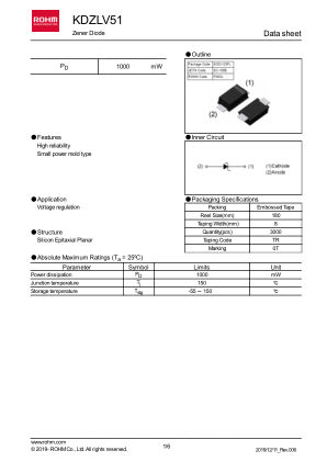 KDZLVTR51 datasheet cover page