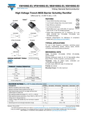 V30100SG 数据手册首页