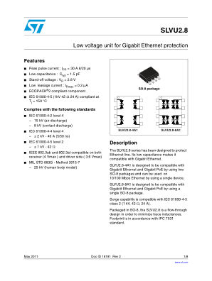 SLVU2-8 数据手册首页
