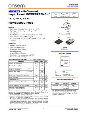 FDWS9509L-F085 datasheet cover page