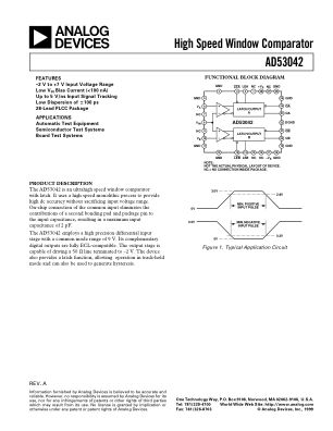 AD53042 datasheet cover page