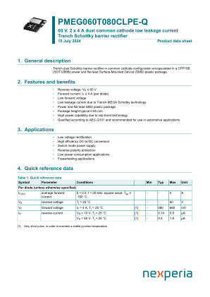 PMEG060T080CLPE-QZ datasheet cover page