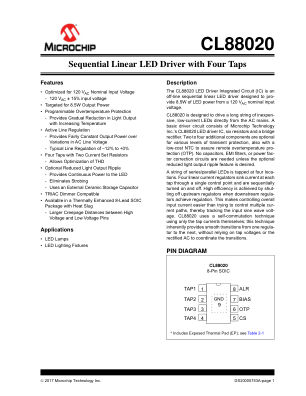 CL88020T-E 数据手册首页