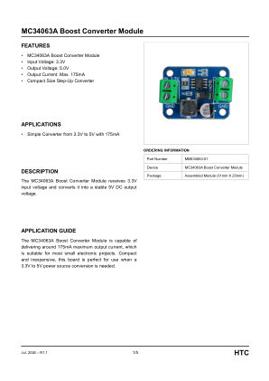 MBS34063-01 datasheet cover page