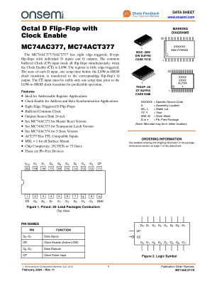 MC74AC377 数据手册首页
