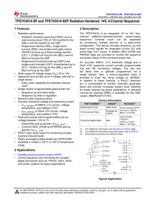 TPS7H3014-SP datasheet cover page