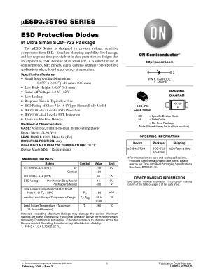 UESD3.3ST5G datasheet cover page