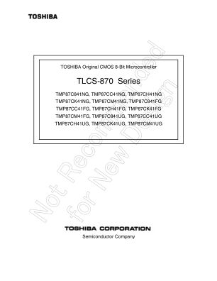 TMP87CC41NG 数据手册首页