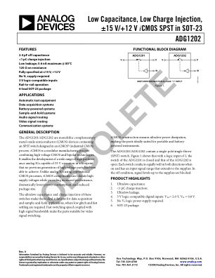 ADG1202 数据手册首页
