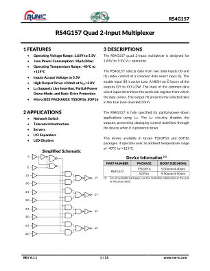 RS4G157 数据手册首页