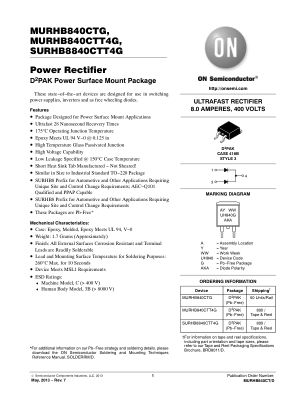 MURHB840CT datasheet cover page