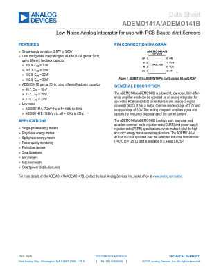 ADEMO141A-141B datasheet cover page