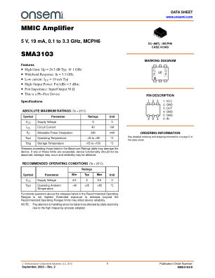 SMA3103 数据手册首页