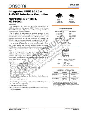 NCP1090 数据手册首页