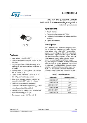 LD39030SJ 数据手册首页