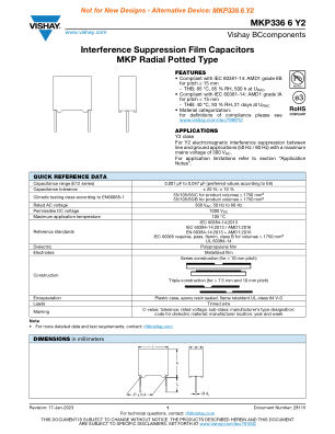 MKP3366Y2 datasheet cover page