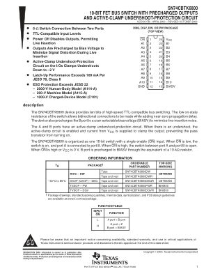 SN74CBTK6800 数据手册首页