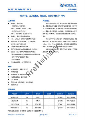 MS512X4 datasheet cover page