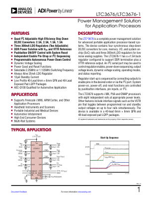 LTC3676-3676-1 datasheet cover page