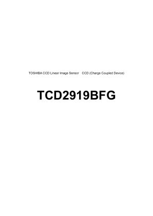 TCD2919BFG 数据手册首页