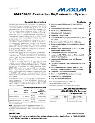 MAX5946L datasheet cover page