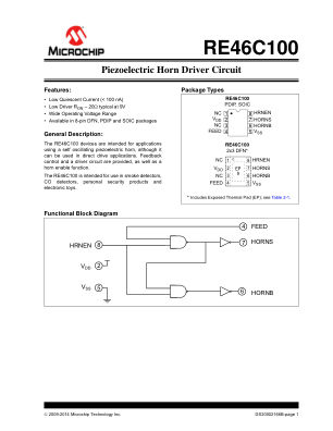 RE46C100S8F datasheet cover page