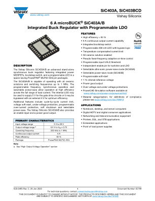 SIC403ABCD datasheet cover page