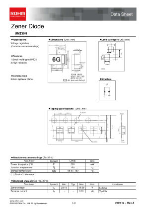 UMZ30N datasheet cover page