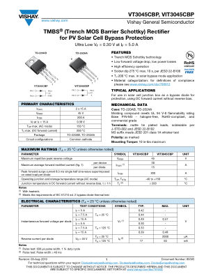 VT3045CB datasheet cover page