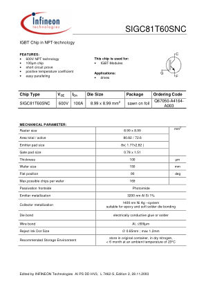 SIGC81T60SNC-L7462S datasheet cover page