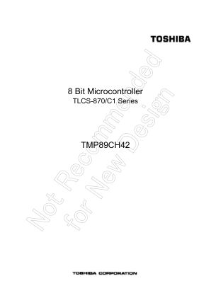 TMP89CH42UG datasheet cover page