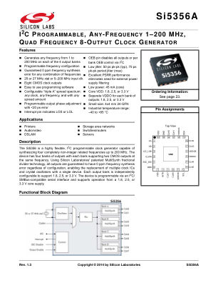 SI5356A-B-GMR datasheet cover page