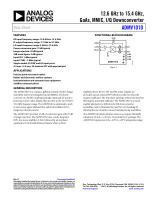 ADMV1010 数据手册首页