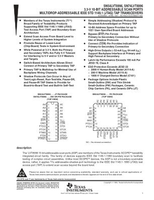 SN74LVT8996 datasheet cover page