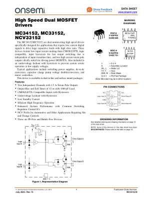 MC34152 数据手册首页