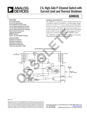 ADM869L datasheet cover page