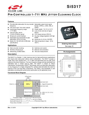 SI5317C-C-GMR datasheet cover page