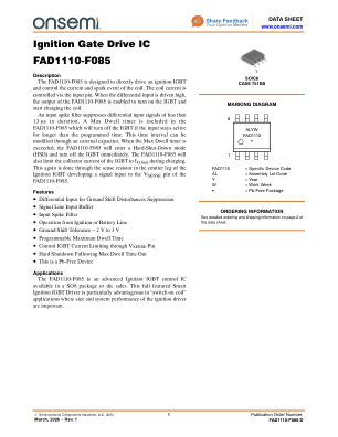 FAD1110-F085 datasheet cover page