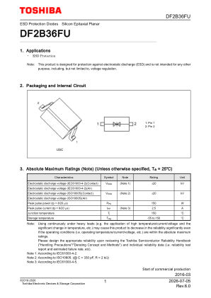 DF2B36FU datasheet cover page