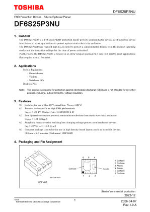 DF6S25P3NU 数据手册首页