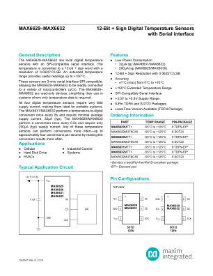 MAX6629-MAX6632 datasheet cover page