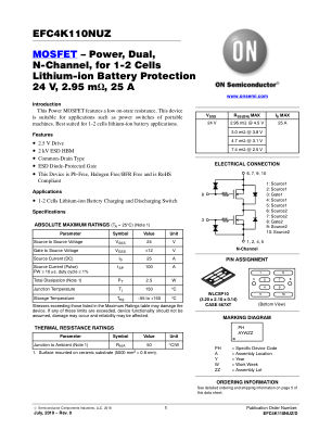 EFC4K110NUZ datasheet cover page