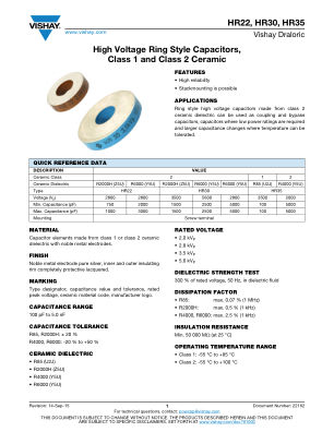 HR22HR30HR35 datasheet cover page