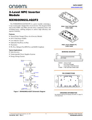 NXH600N65L4Q2F2 数据手册首页