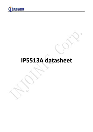 IP5513A datasheet cover page