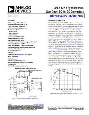 ADP2105 datasheet cover page