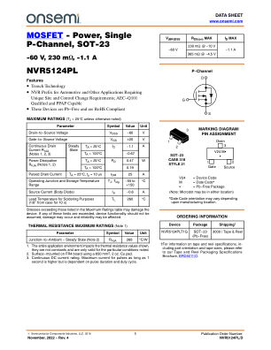 NVR5124PL datasheet cover page