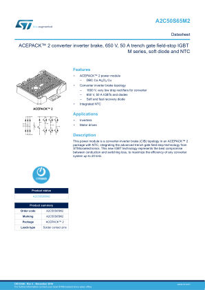 A2C50S65M2 数据手册首页